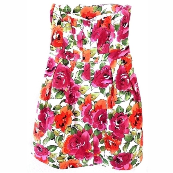 Annabelle strapless Fit & flare Floral sundress - Picture 2 of 6